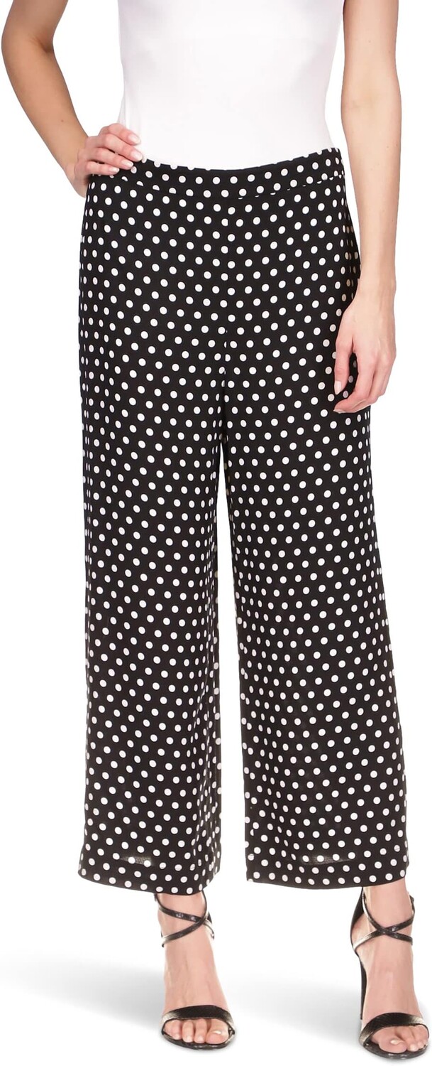 

Широкие брюки в горошек MICHAEL Michael Kors, цвет Black/White