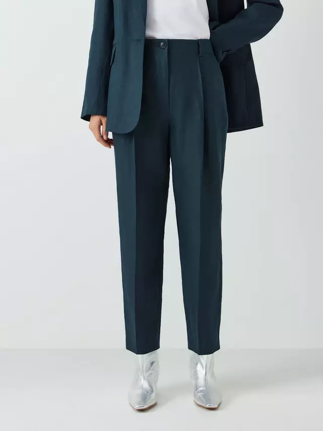 

Брюки John Lewis Tapered Linen, темно-синий