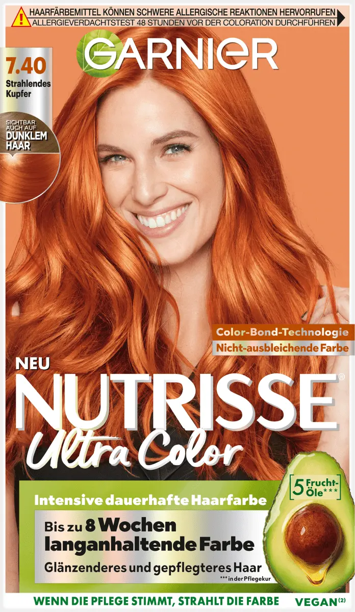 

Краска для волос Ultra Color 7.40 Radiant Copper 1 шт. Nutrisse