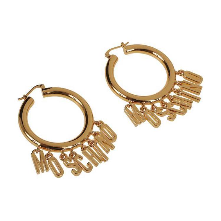 

MOSCHINO Золотые металлические серьги для женщин Gold