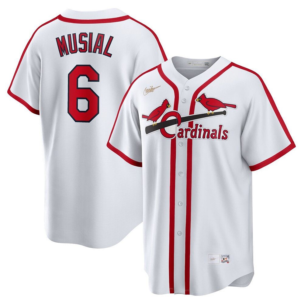

Мужская белая майка игрока Nike Stan Musial St. Louis Cardinals Home Cooperstown Collection, цвет Crd White