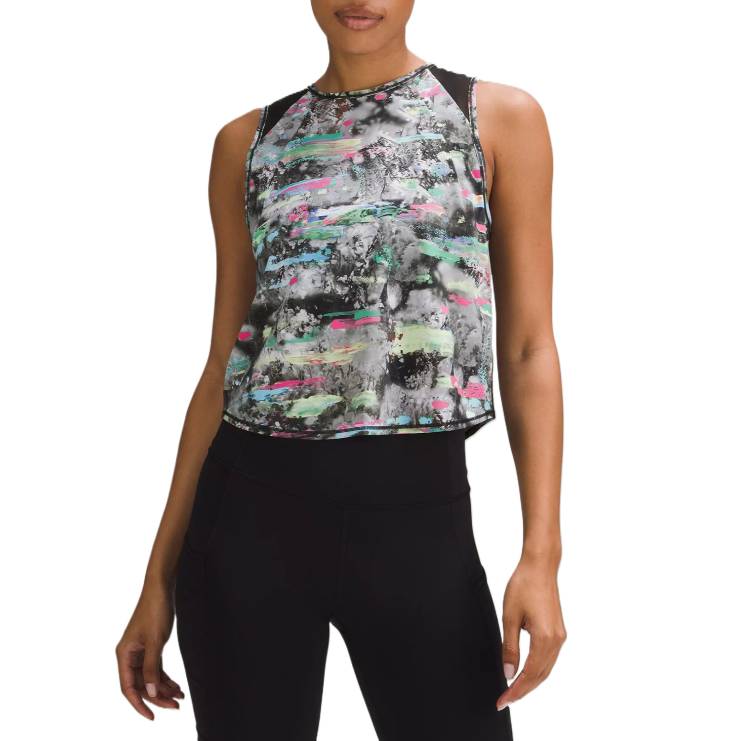 

Lululemon Футболка-топ SculptCropped Collection Women's Graffiti Multi colored