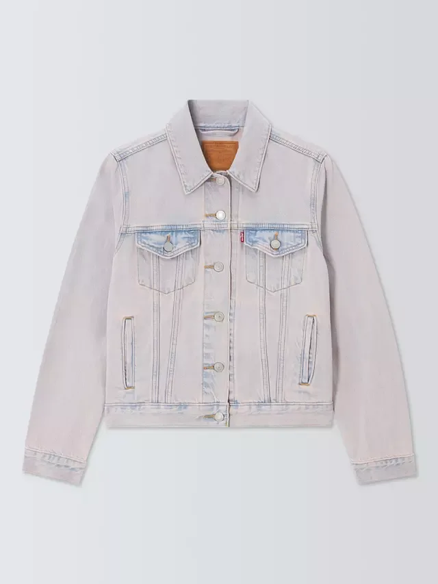 Оригинальная джинсовая куртка дальнобойщика, светло-розовая Levi's — фото 4