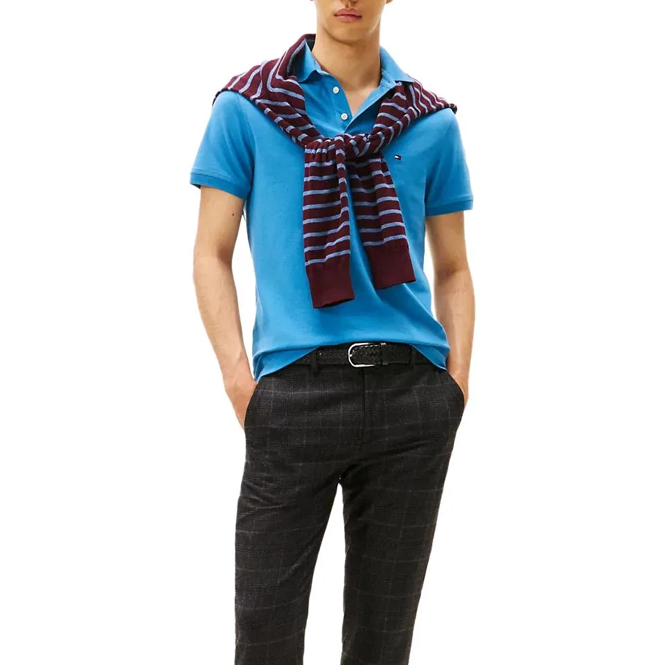 Поло мужское Tommy Hilfiger, Indigo — фото 4