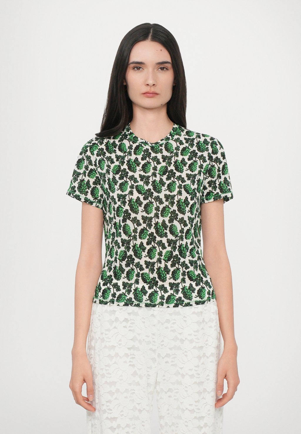 

Футболка с принтом SHORT SLEEVE Diane von Furstenberg, зеленый