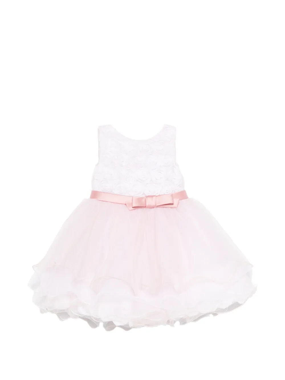 

Платье без рукавов с бантом Colorichiari, розовый