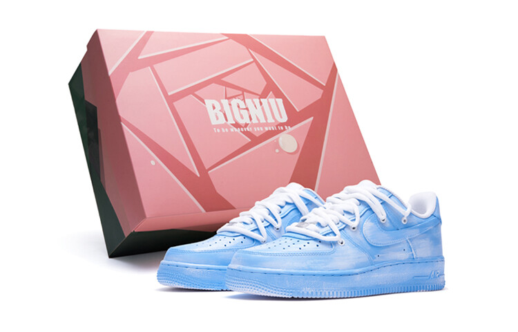 Кроссовки Nike Air Force 1 Skateboard Shoes Women's Low-Top Blue/White