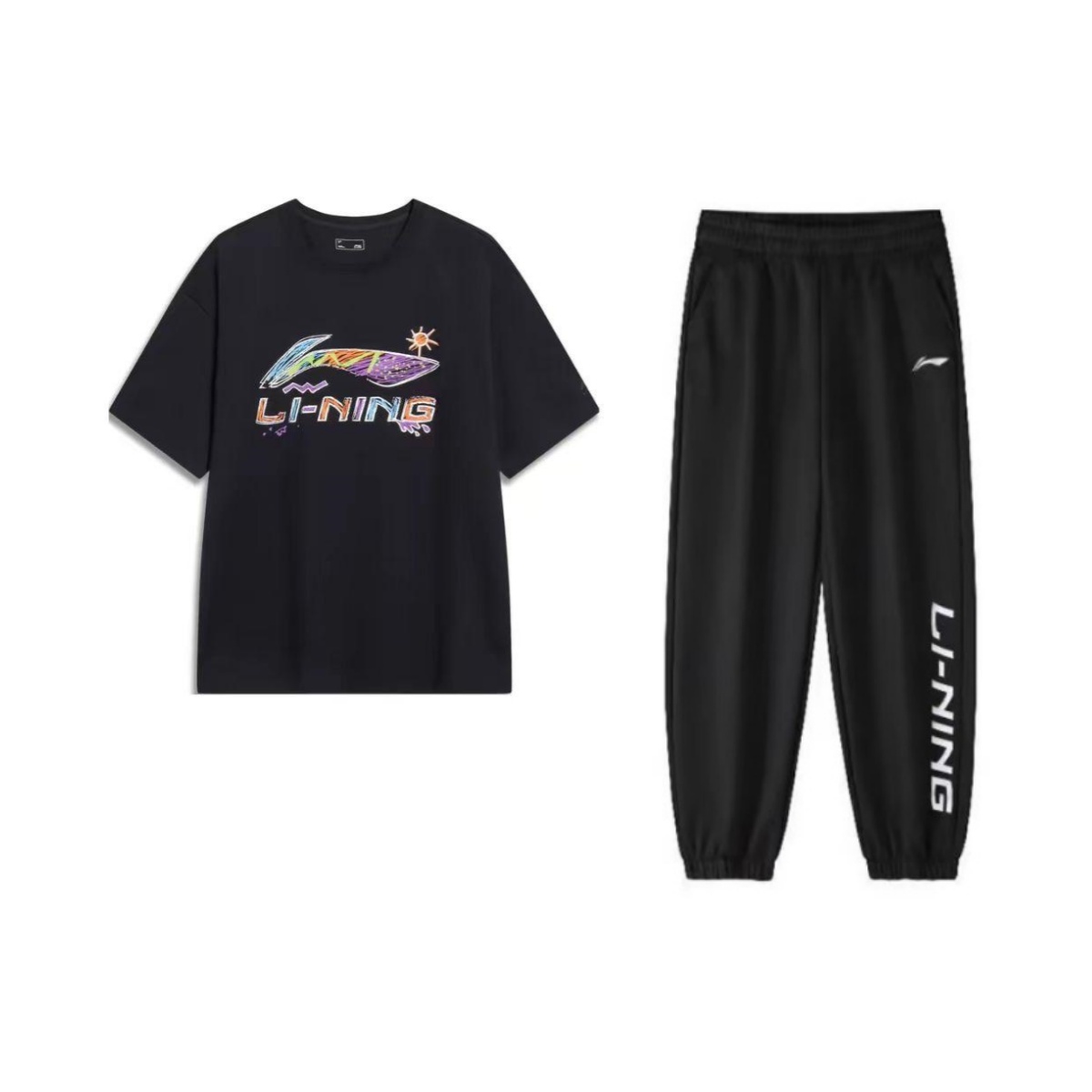 

Лининг повседневная спортивная одежда унисекс черная