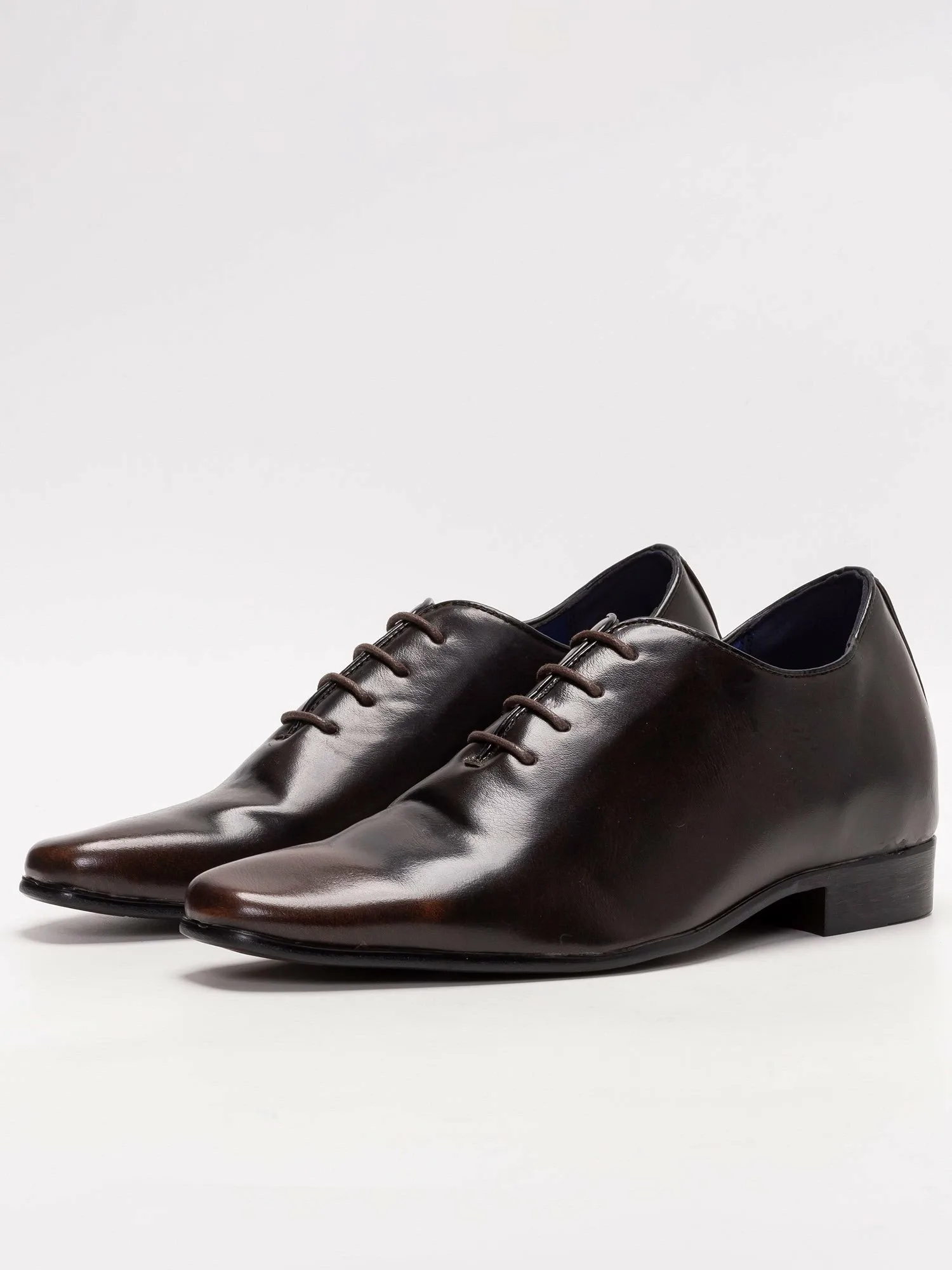 Деловые туфли с цельным кроем +6 см / каблук 3,0 см MM/ONE, Dark Brown — фото 3