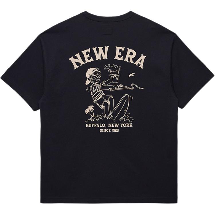 

New Era Футболка унисекс черная, Черный, New Era Футболка унисекс черная
