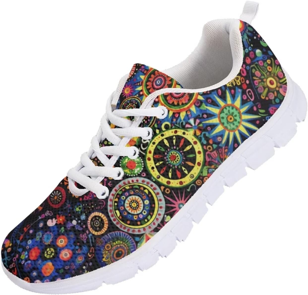 

Мужские кроссовки Funnydude Funny Print для бега, осенние, с удобной шнуровкой, дышащие сетчатые кроссовки, Paisley