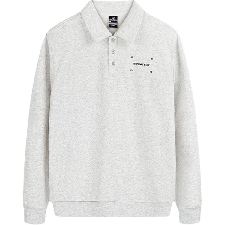 

361° Свитшот мужской Original Heather Gray Lapel Moderate Regular