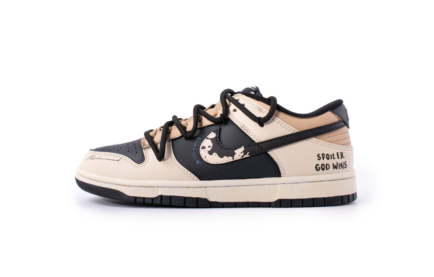 

Кроссовки Nike Dunk Skateboarding Shoes Men Low-top Khaki/black, хаки