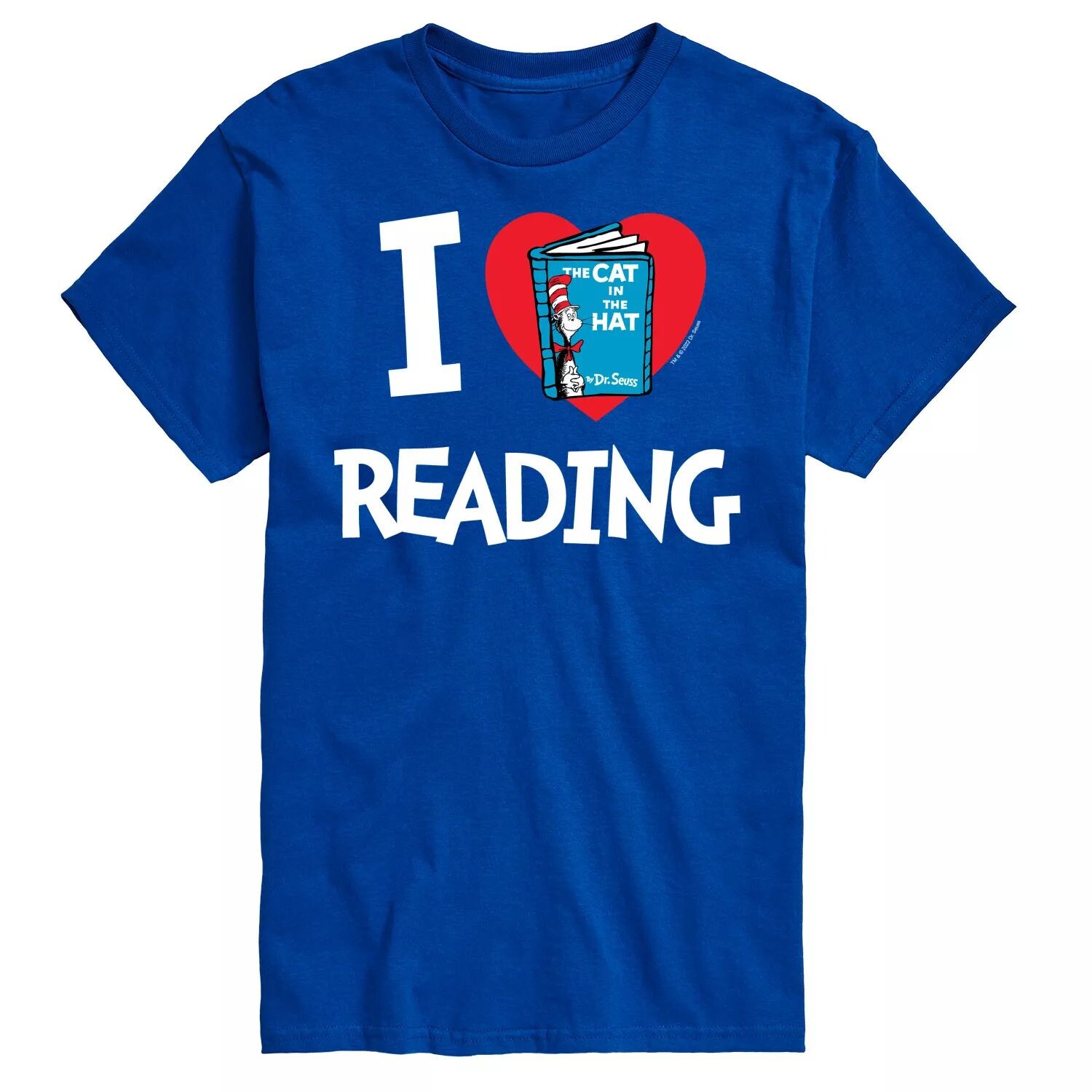 

Футболка Big & Tall Dr Seuss I Love Reading Licensed Character, синий