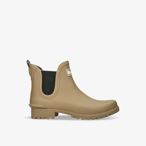 Женские резиновые сапоги Barbour короткие, хаки