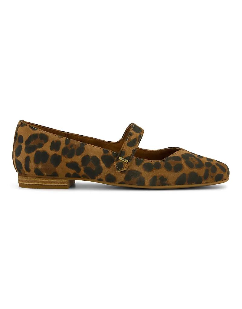 Балетки Toms Bianca Mary Jane в коричневом цвете