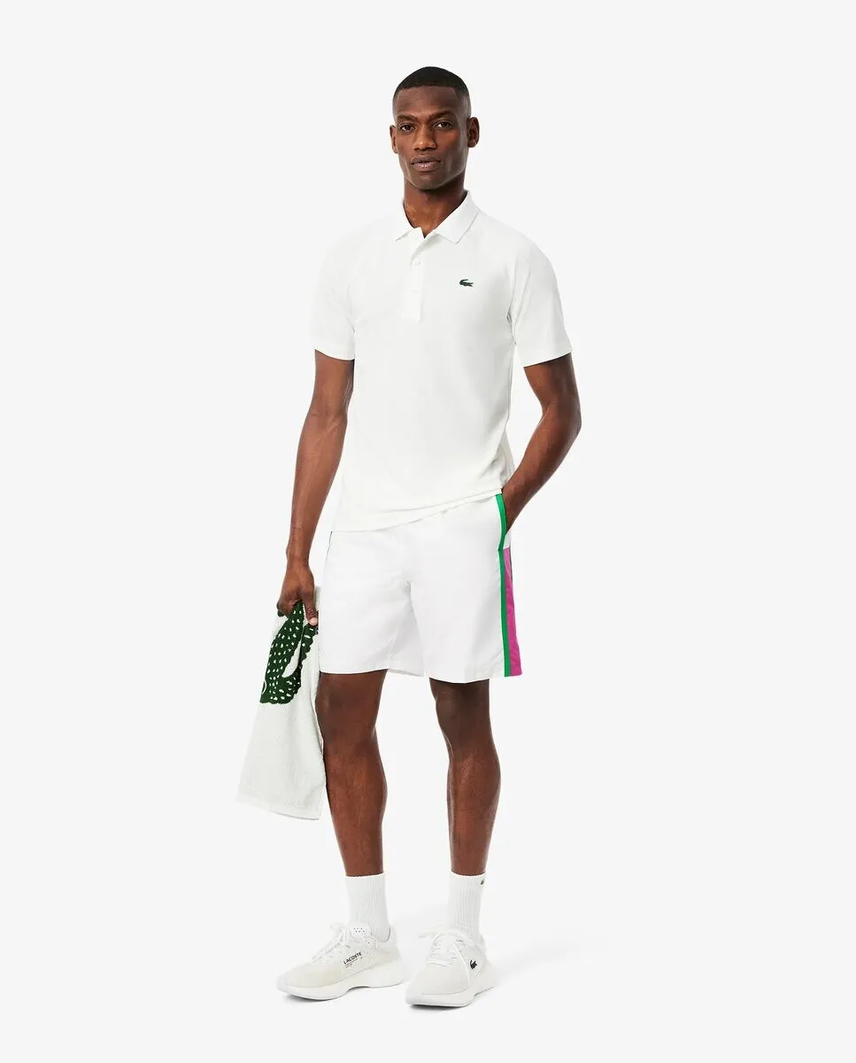 

Легкие мужские шорты с цветными вставками Lacoste, белый