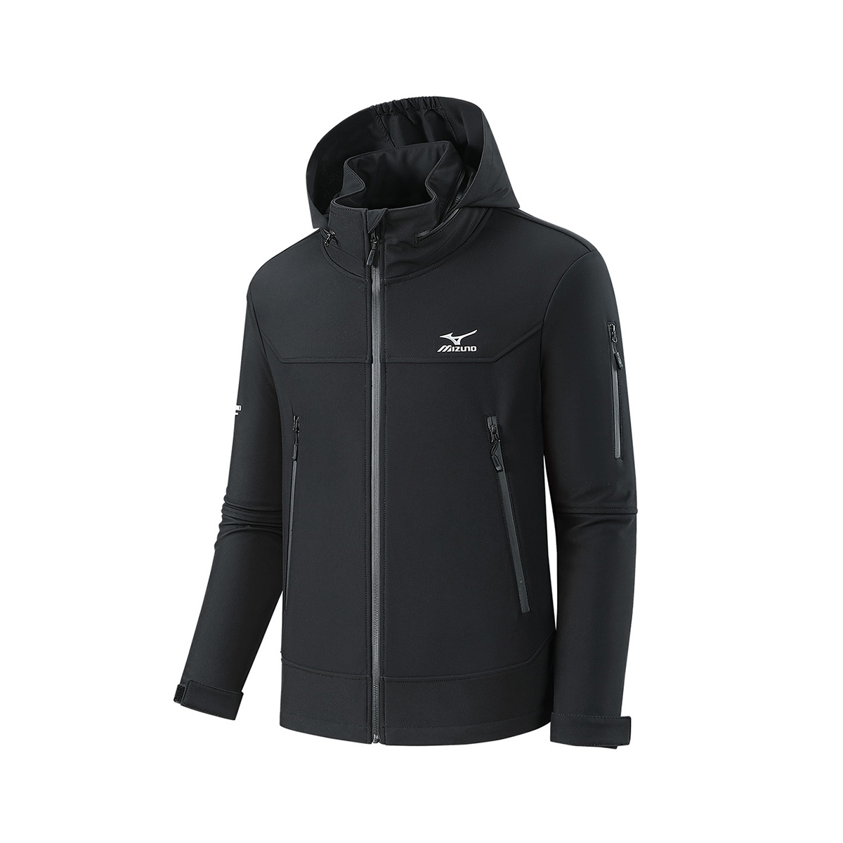 

Mizuno Утепленная флисовая куртка-софтшелл, Black