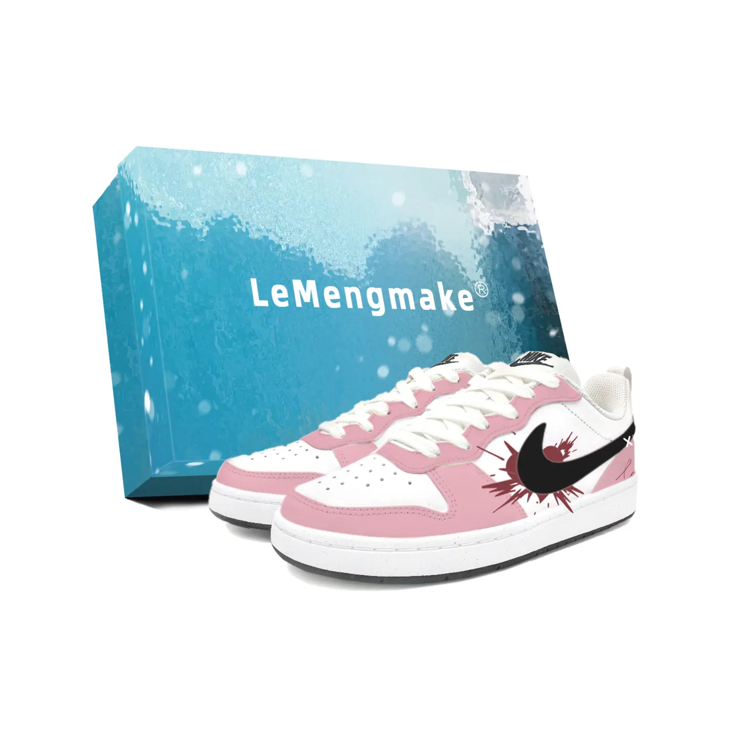 

Nike Court Borough дышащие низкие скейтборд кроссовки White детские