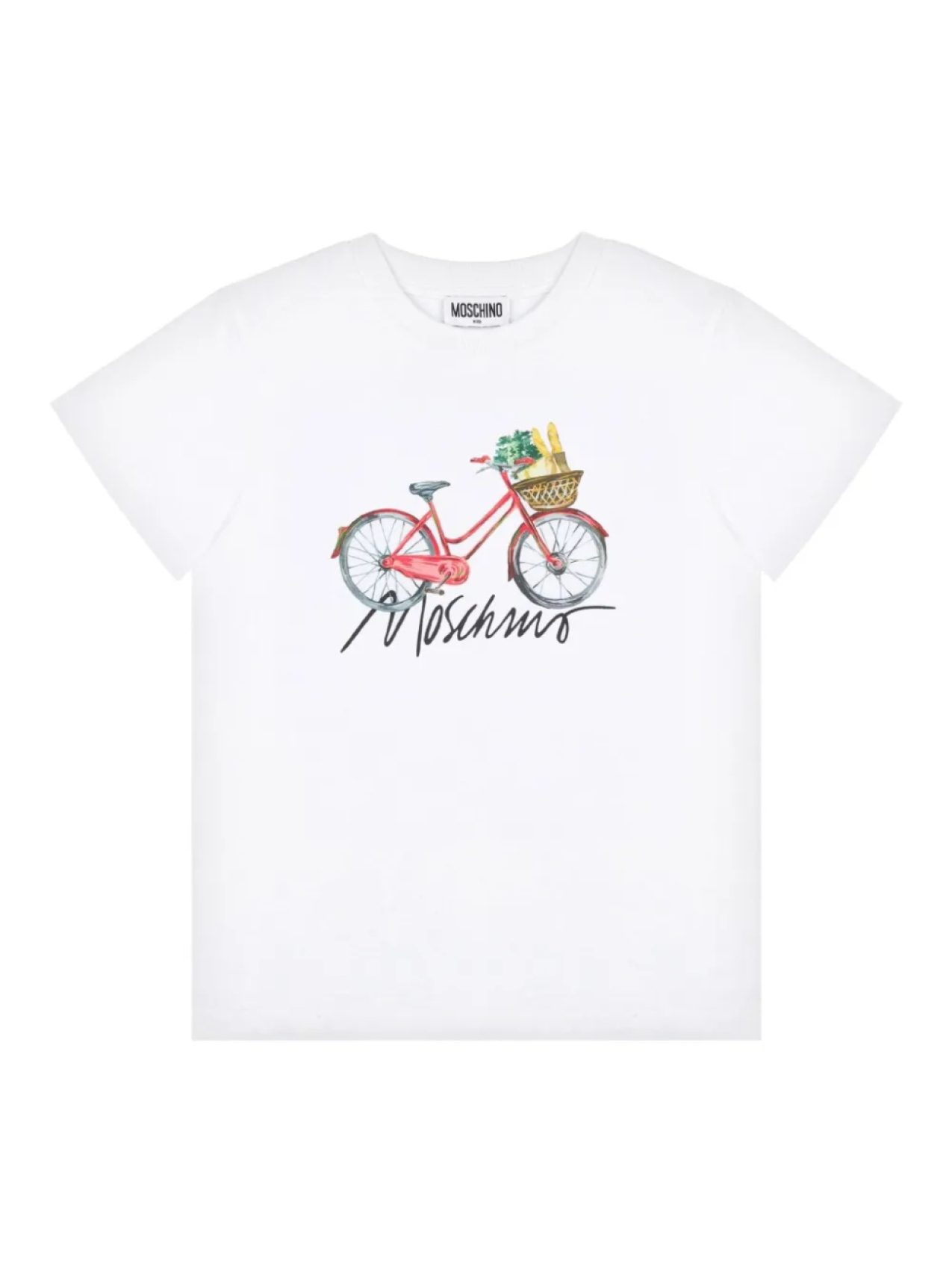 

Moschino Kids футболка с принтом, белый