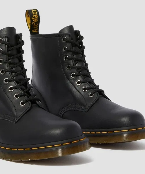 Ботинки Dr. Martens 1460 Nappa 8-дырочные кожаные чёрные — фото 3