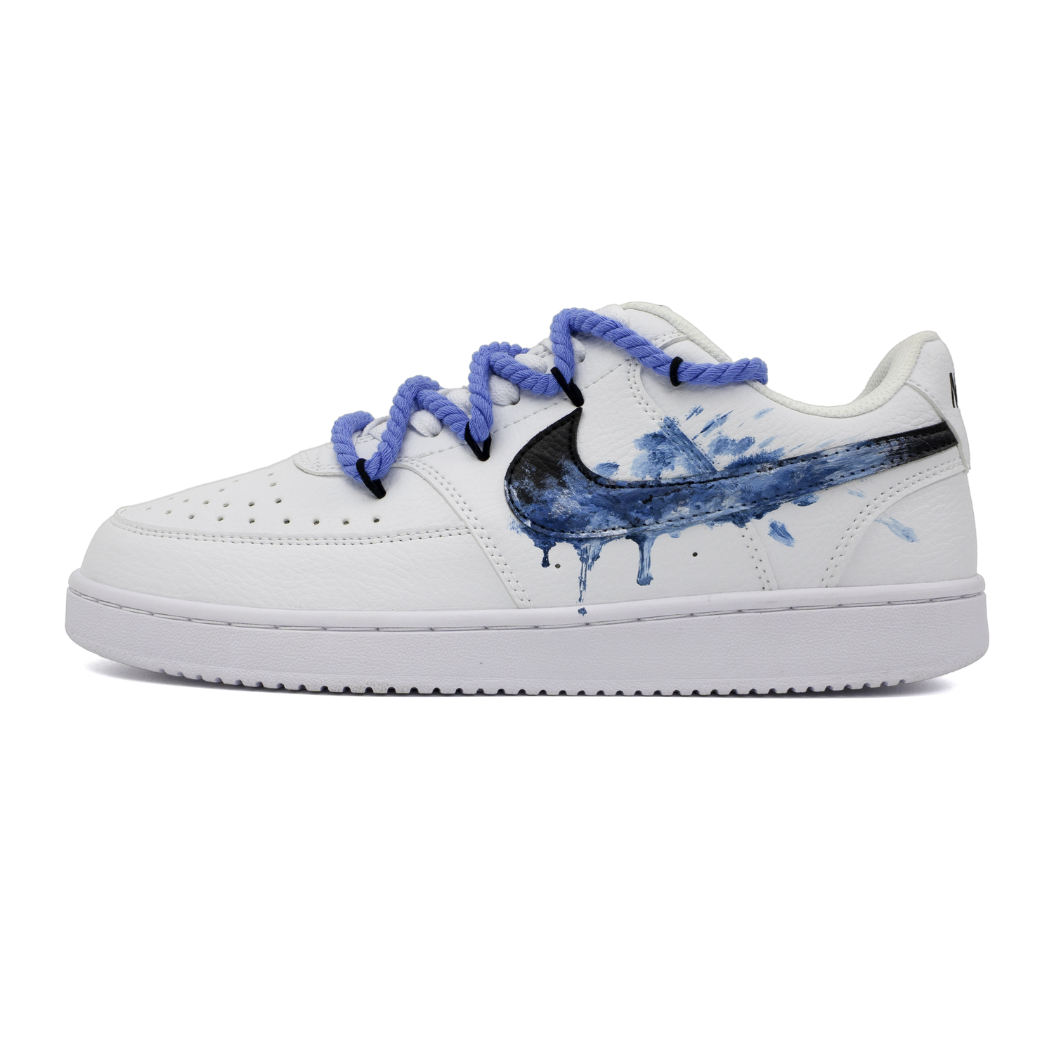 

Nike Court Vision Blue Melancholic 2.0 с амортизацией, устойчивые к истиранию, дышащие, нескользящие, низкие