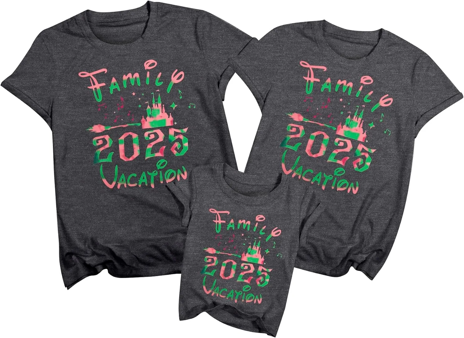 

Футболка Family Vacation Shirts 2025 с принтом Magical Broom BANGELY