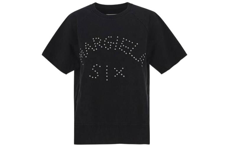 

Футболка женская Mm6 Maison Margiela с бисерным принтом, черный