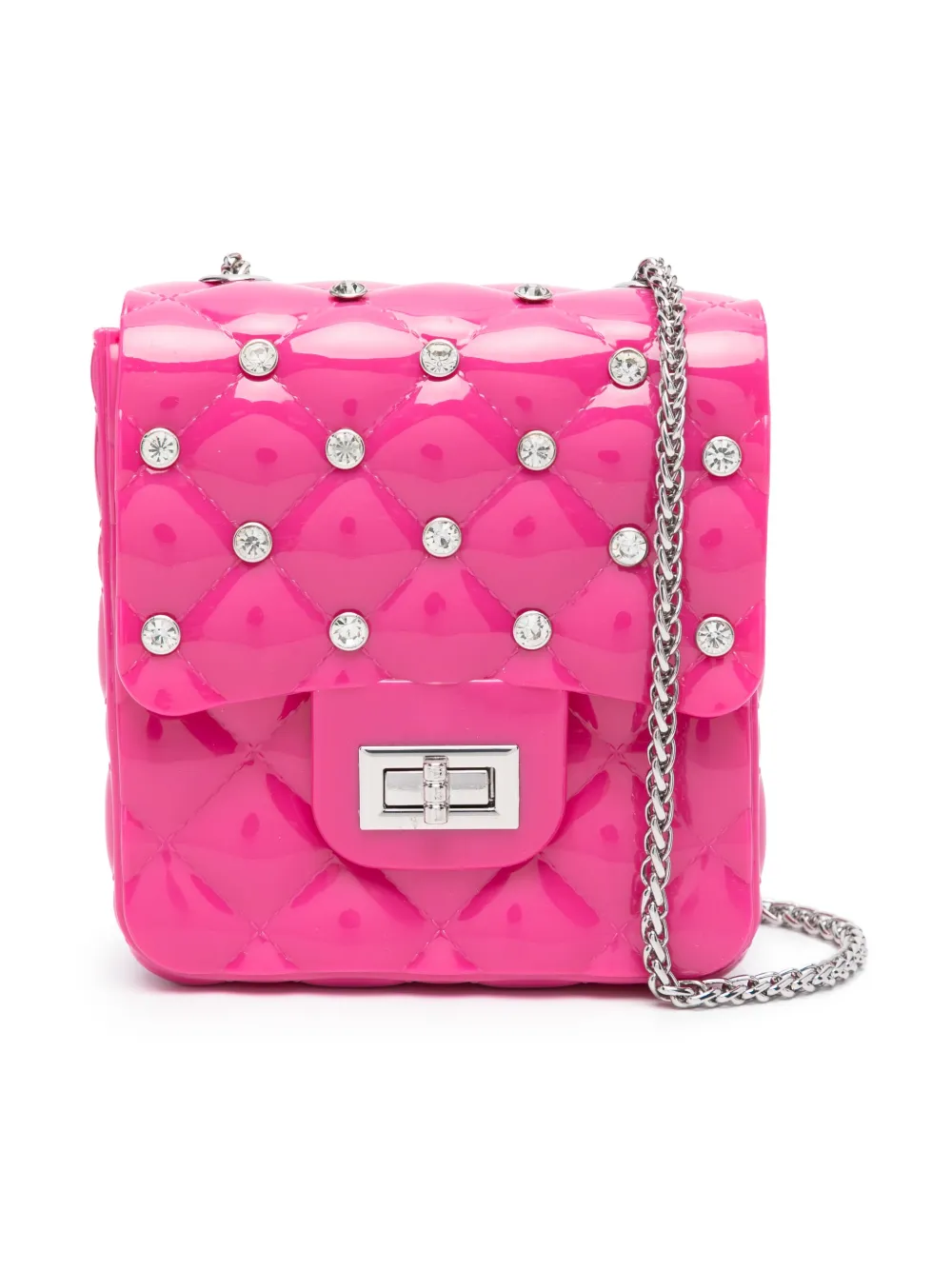 

Сумка через плечо с кристаллами Monnalisa, розовый