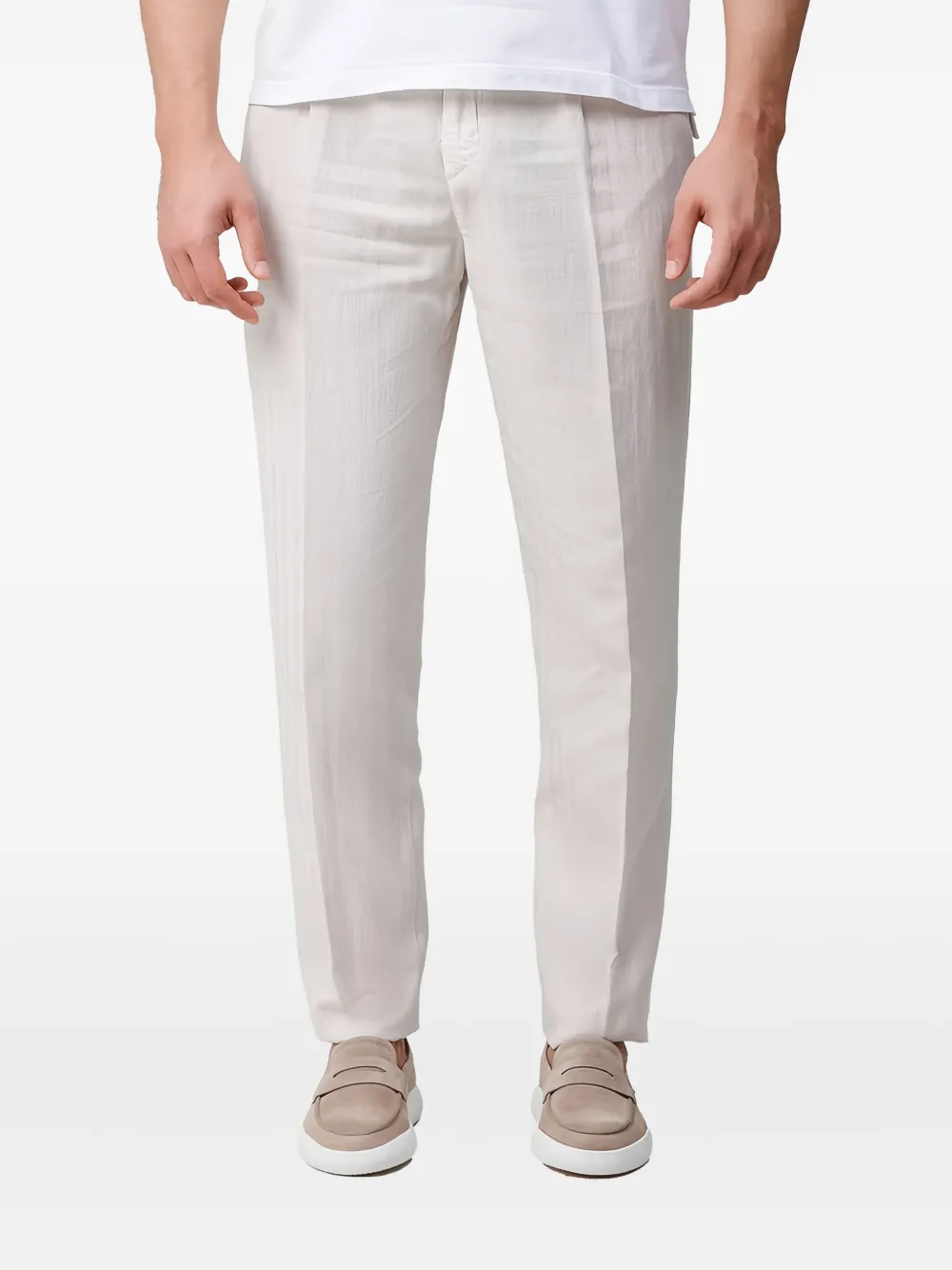 

Плиссированные брюки Eleventy, бежевый