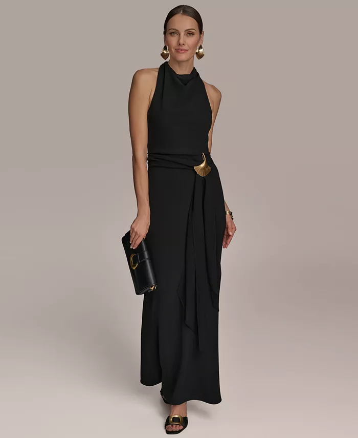

Женское платье с капюшоном Donna Karan New York, черный