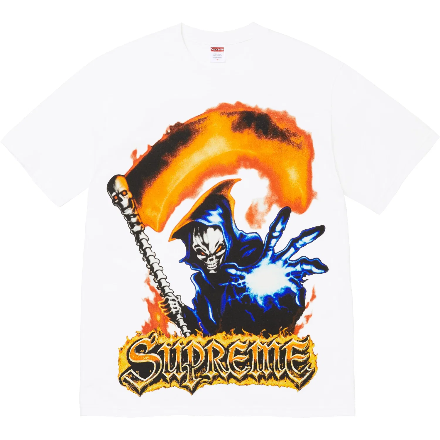 Футболка SS26 unisex с круглым вырезом, прямой крой Supreme, White