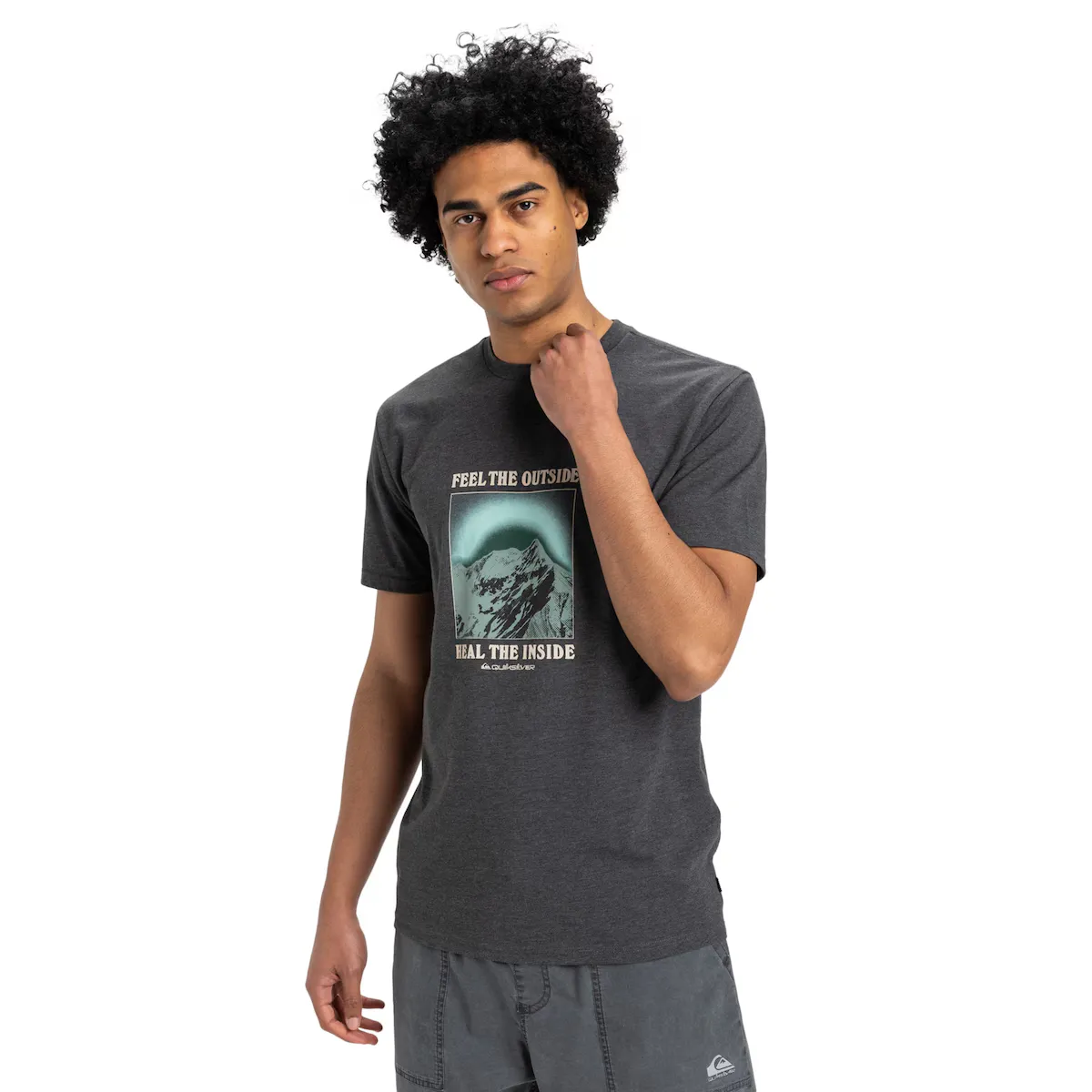 

Мужская футболка Feel The Outside Quiksilver, чёрный