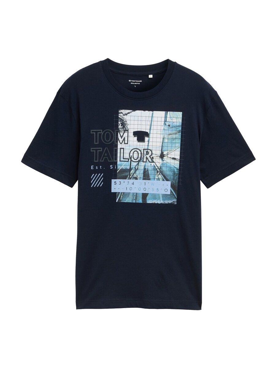 

Рубашка TOM TAILOR, цвет Light blue/Dark blue