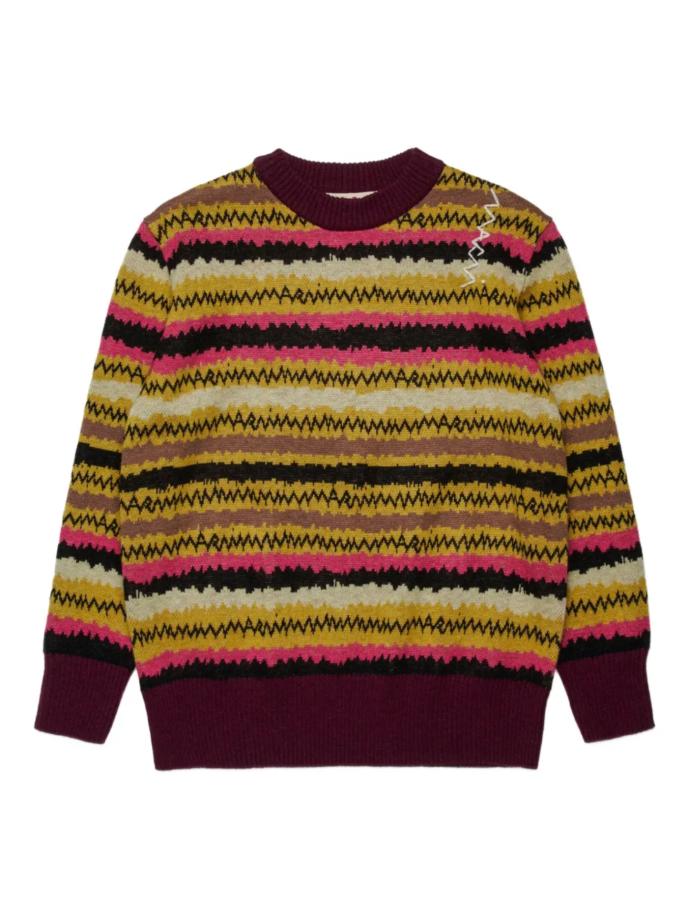 

Свитер из смесовой шерсти Marni Kids, зеленый