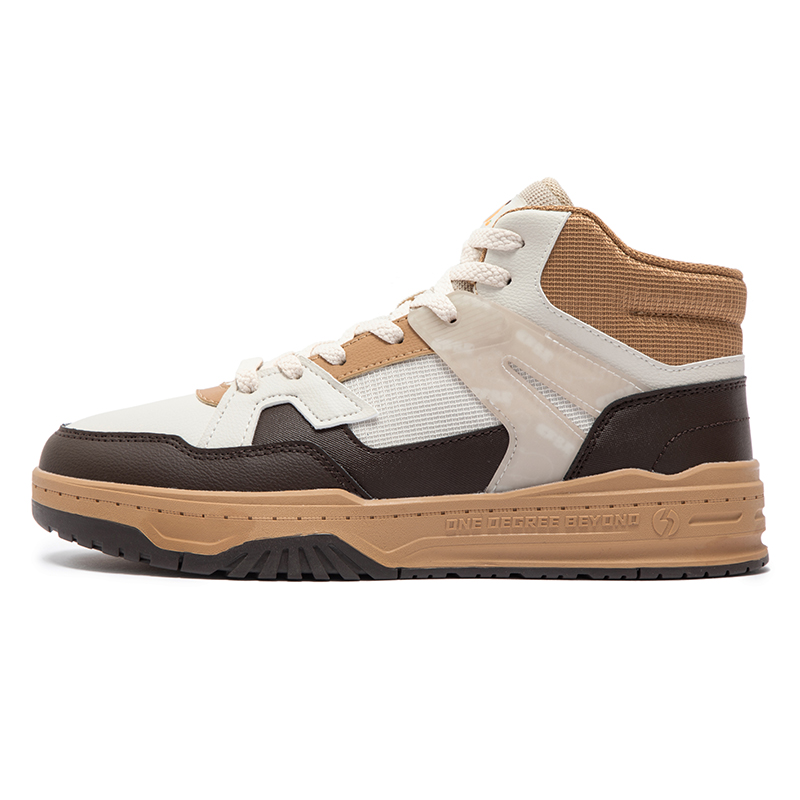 

361° Теплые и износостойкие высокие кроссовки для скейтбординга Cloud Journey SE, мужские, белые, коричневые