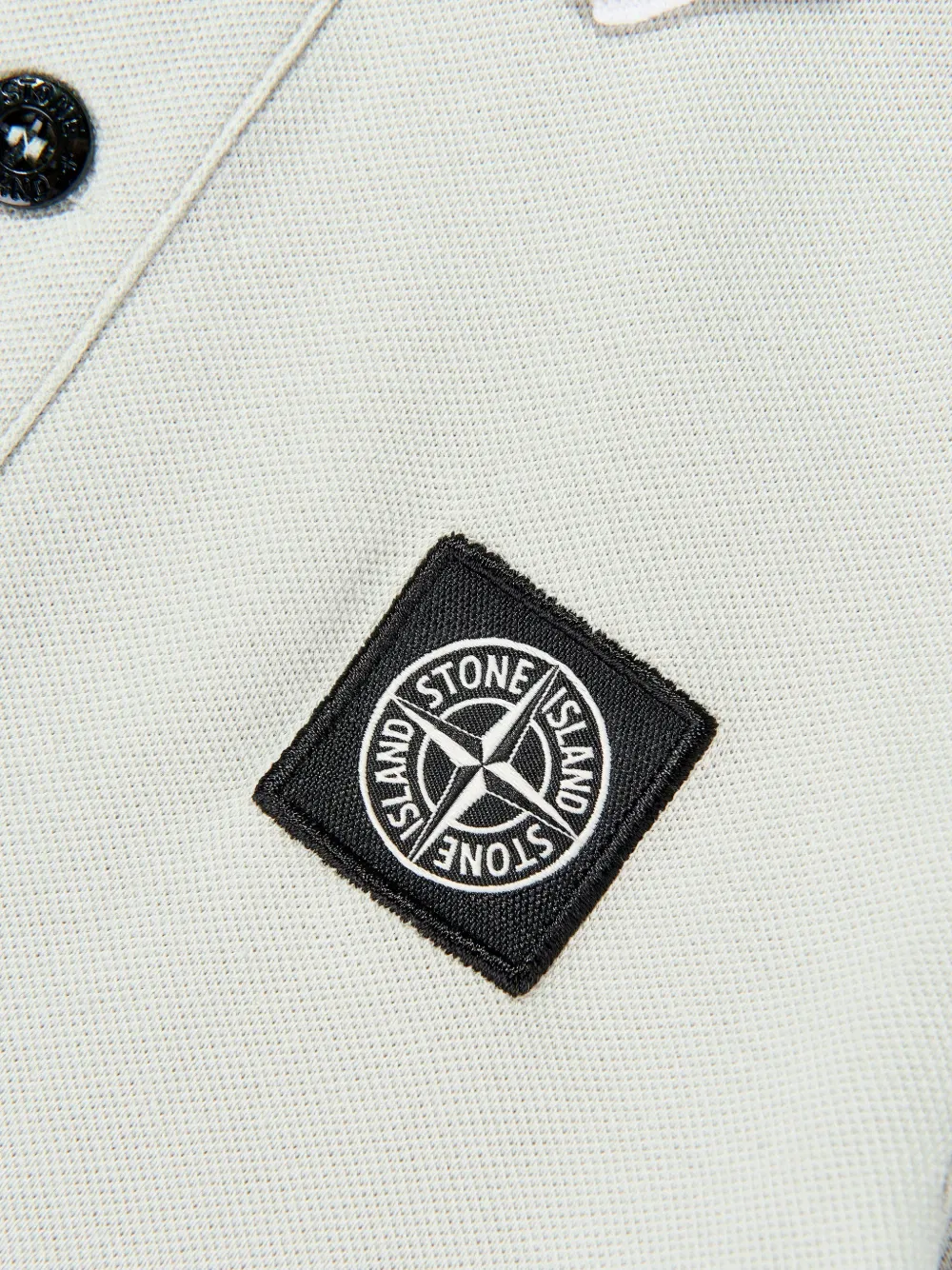 Поло с нашивкой с логотипом Stone Island Junior, серый — фото 3