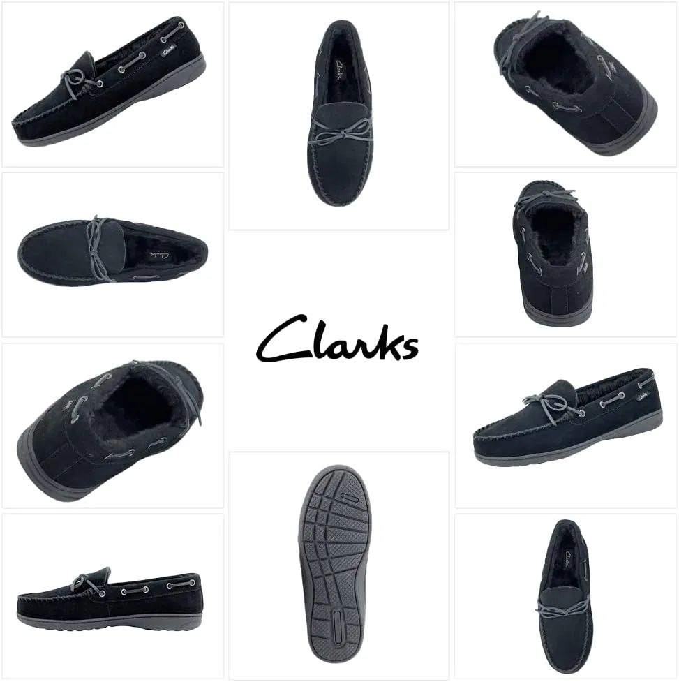 Мокасины тапочки Clarks, черный — фото 2