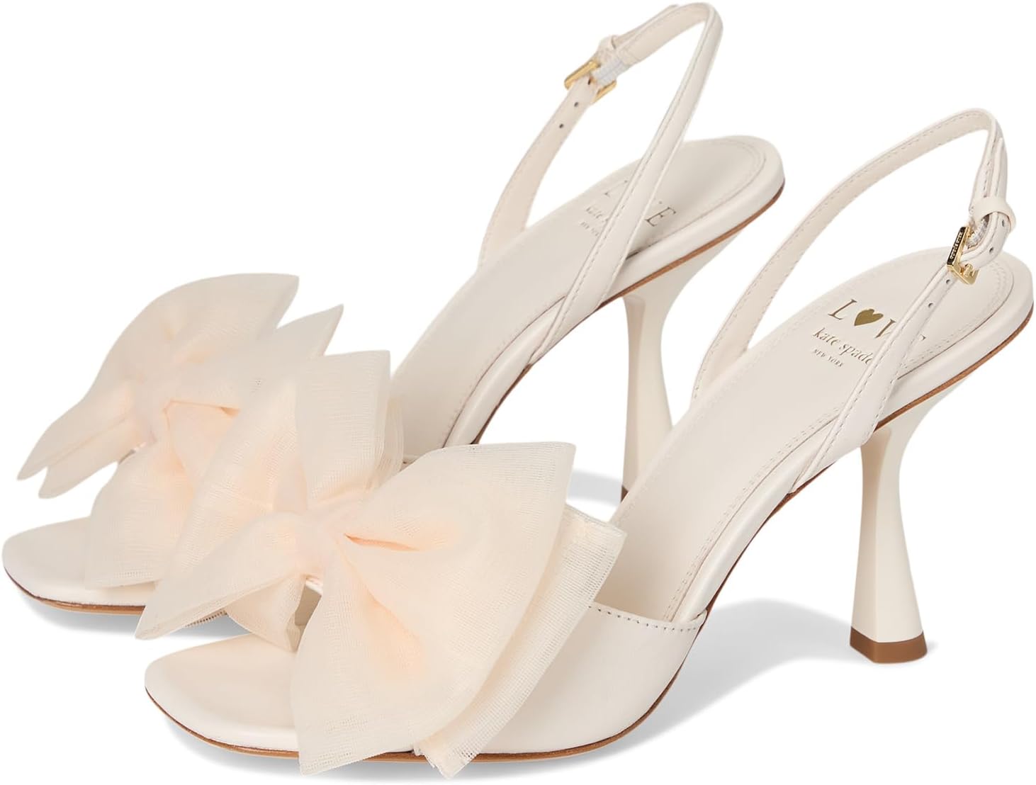 Туфли Kate Spade New York Beau Mesh Heeled Sandals, кремовый