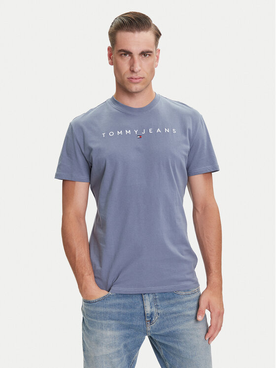 

Футболка regular fit Linear Logo DM0DM20744 Tommy Jeans, синий