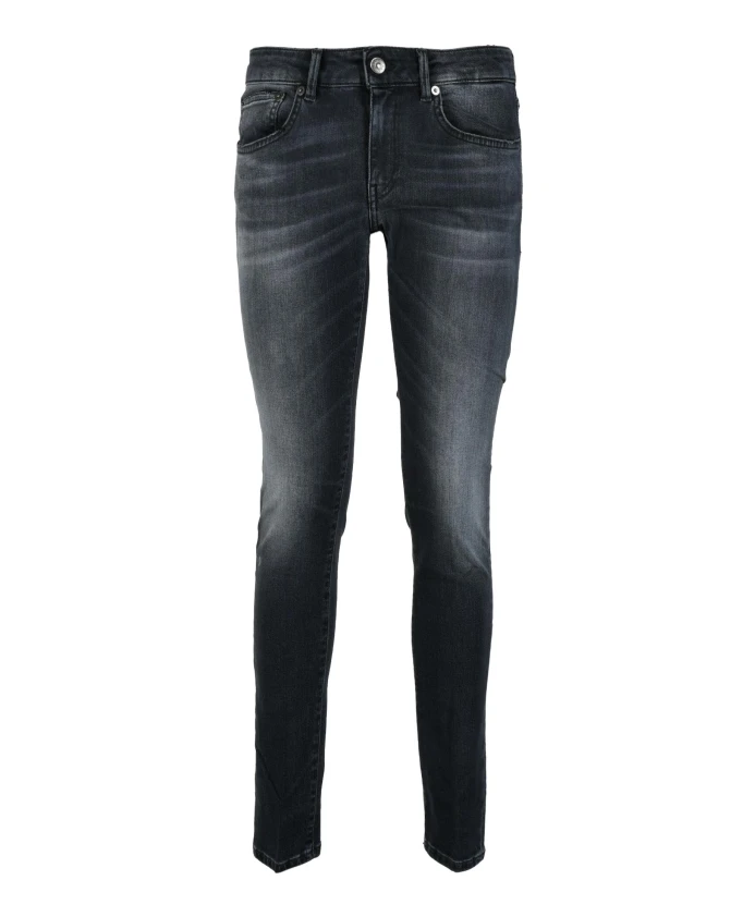 

Джинсы из смеси хлопка и модала Gaia Dondup, черный