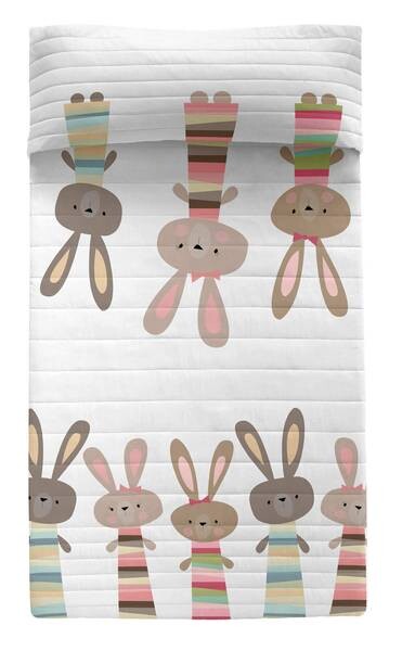 

Покрывало Moshi Moshi Kids Rabbit family, 4x180x260 см, разноцветный