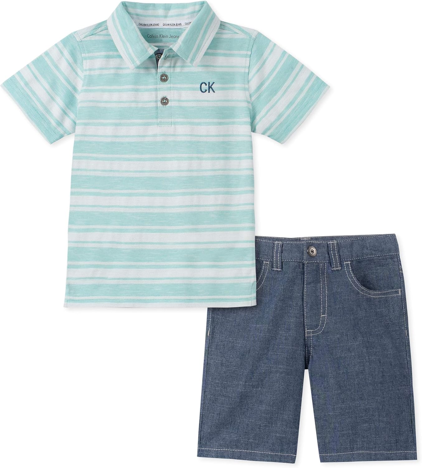 

Комплект из 2-х шорт-поло Calvin Klein для мальчиков, Green