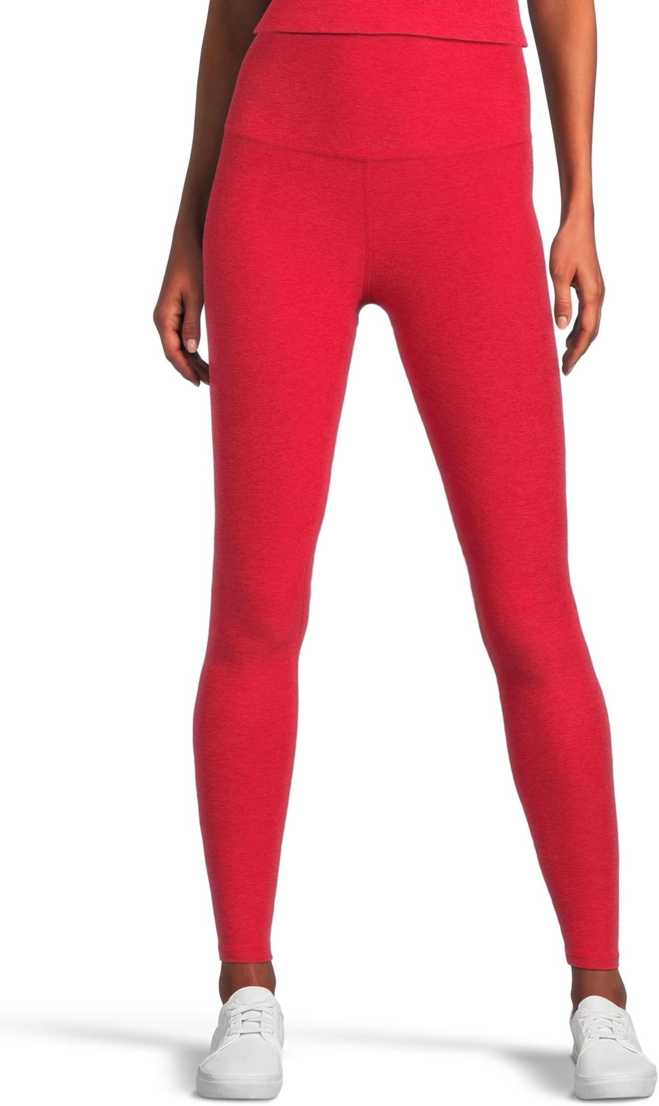 

Брюки Beyond Yoga Spacedye Caught In The Midi High-Waisted Legging, Ruby Red HeatherSee Less