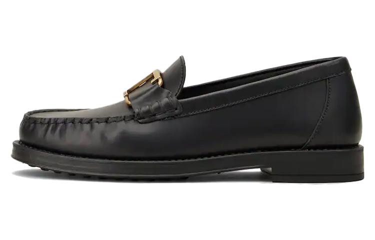 TOD'S Женские черные туфли-лоферы Timeless