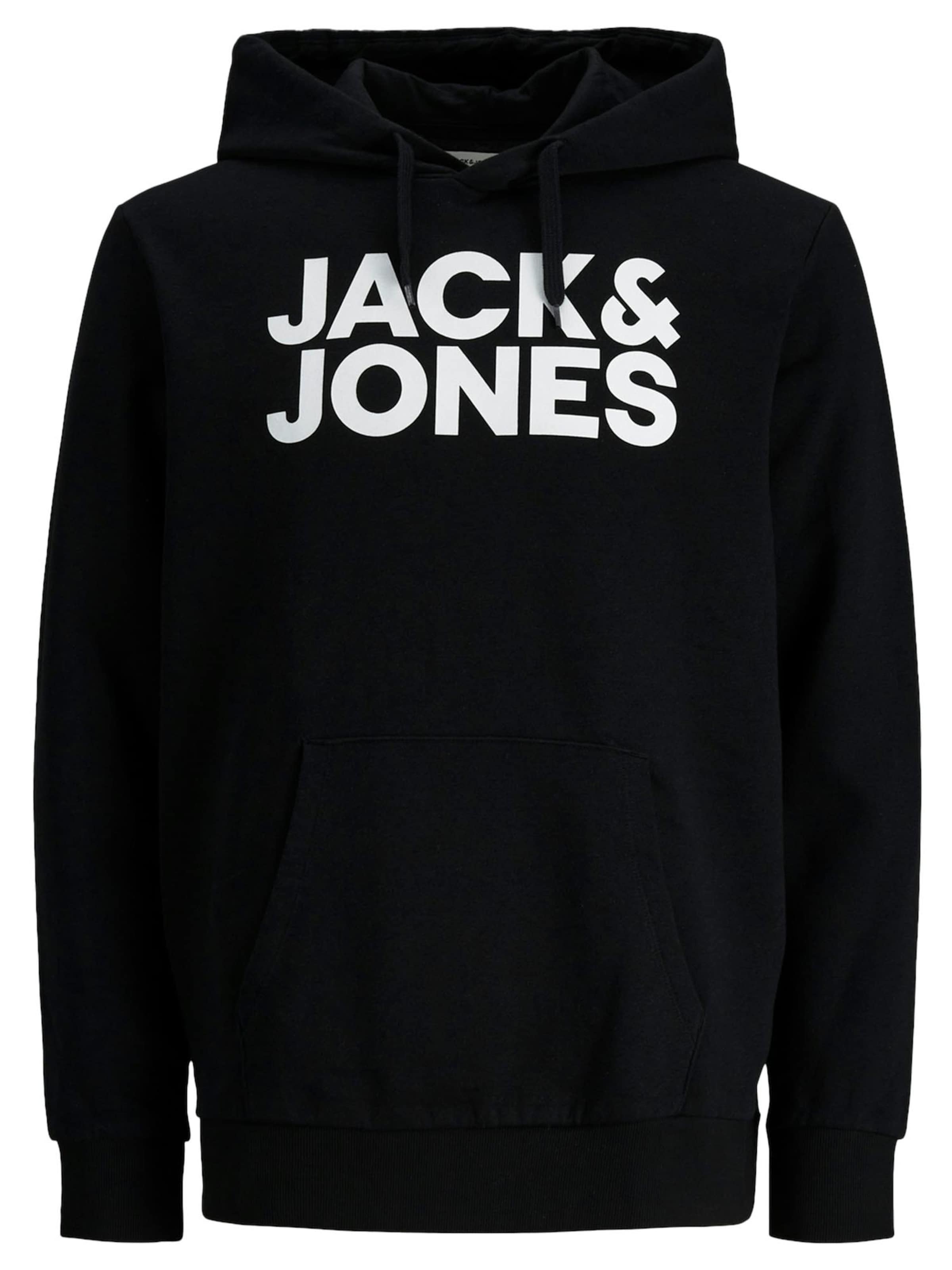

JACK & JONES Толстовка 'Corp' в черном цвете