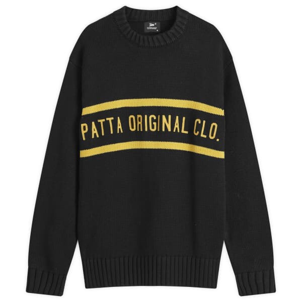 

Оригинальная одежда вязаный джемпер Patta, черный