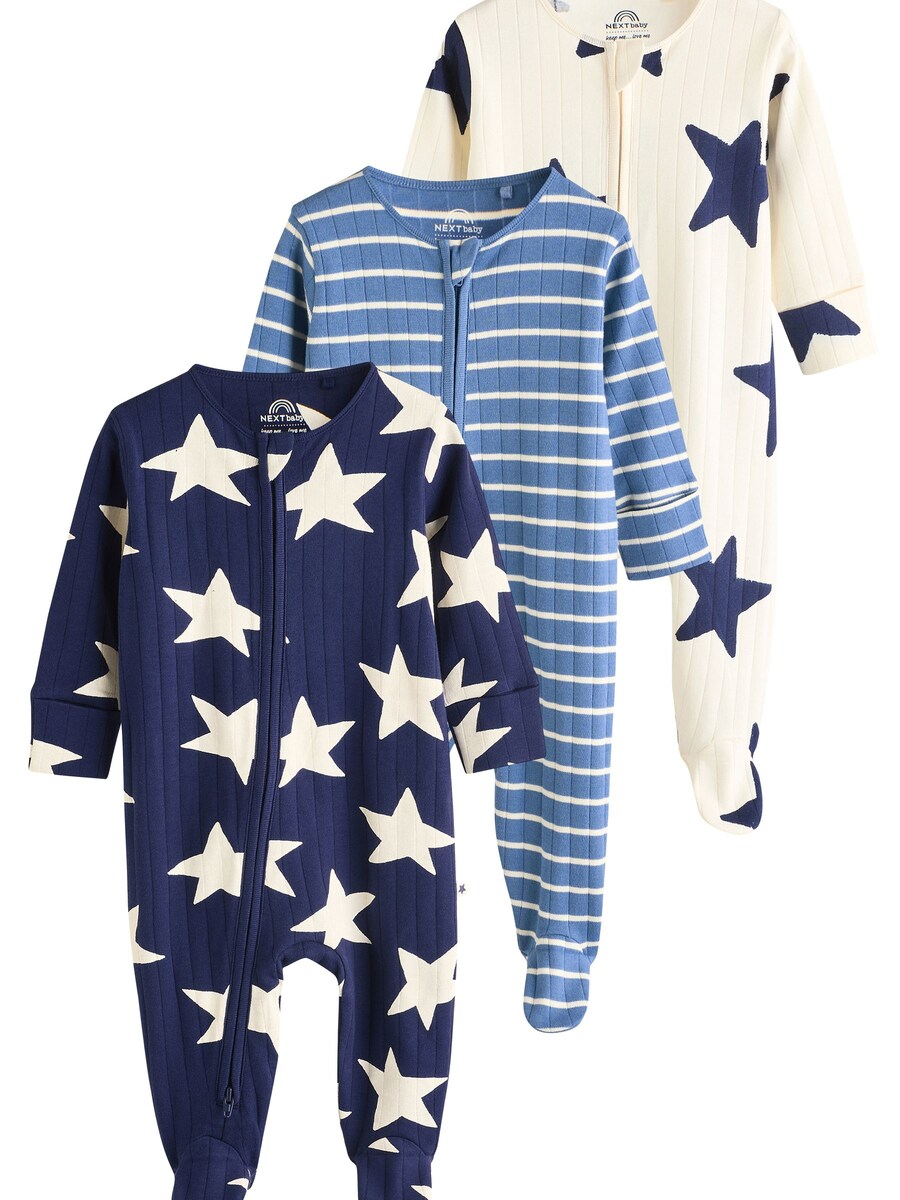 

Пижама Next, цвет Cream/Navy/Azure