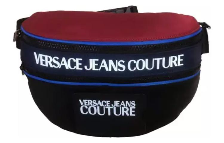 

VERSACE JEANS COUTURE Полиэстеровый поясной рюкзак мужской черный