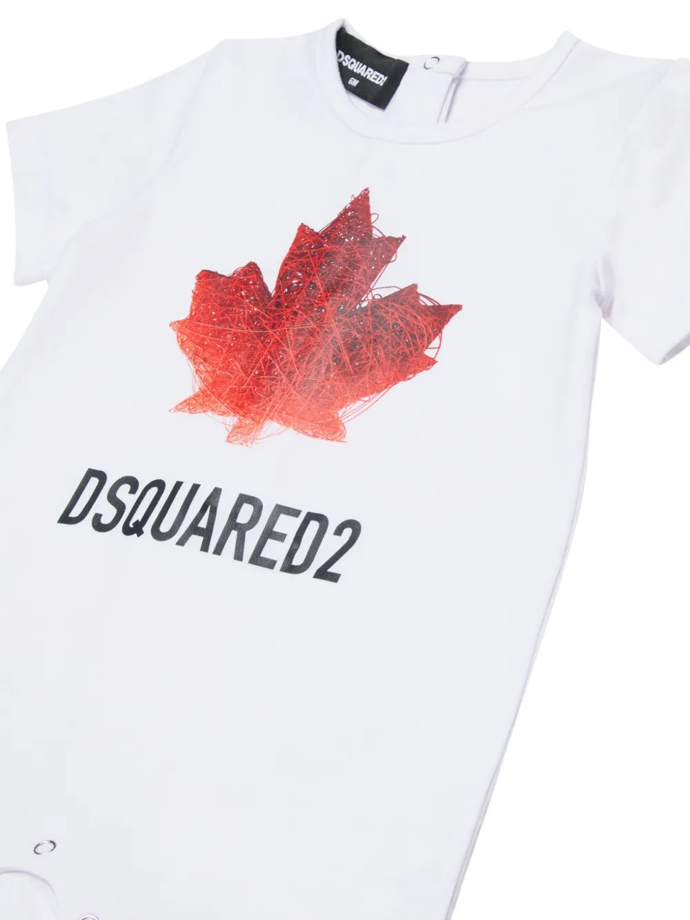 Комбинезон для новорожденного с принтом Dsquared2 Kids, белый — фото 3